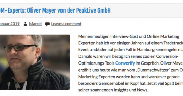 Oliver Mayer im Interview