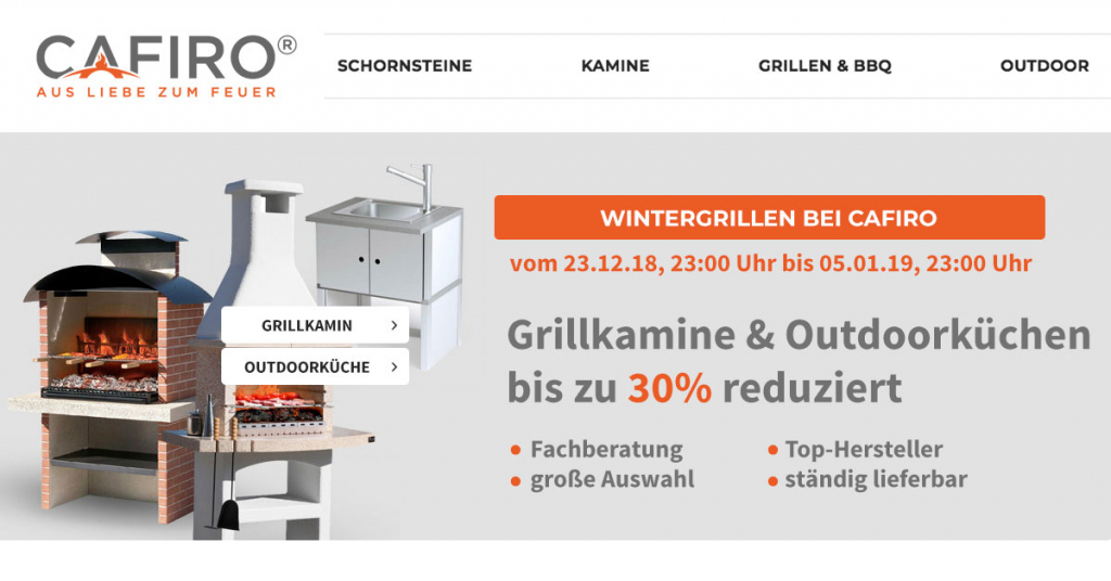 CAFIRO Wintergrillen Aktion