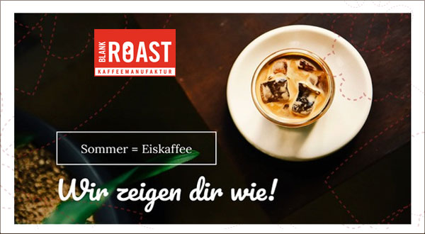 Eis-Kaffee-Aktion Blankroast