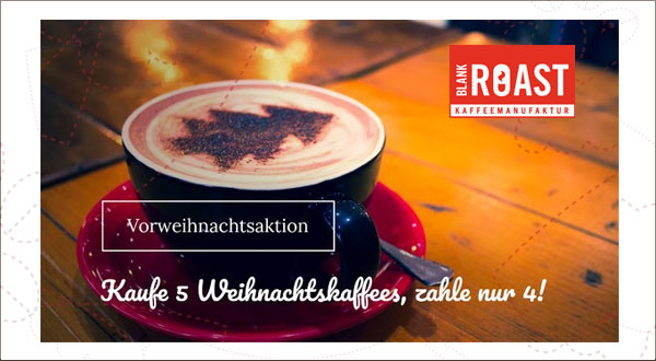 Weihnachts-Kaffee-Aktion Blankroast