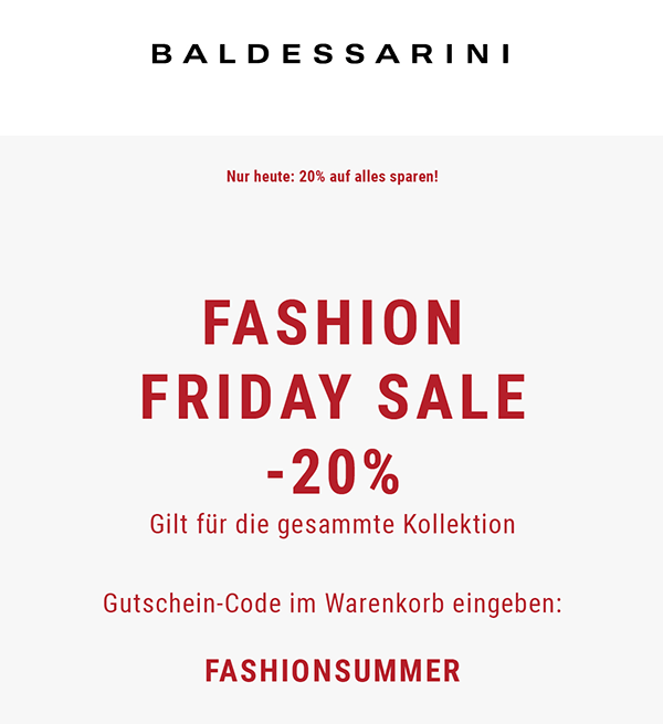 Fashion Friday Sale bei Baldessarini