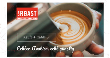 Gratis-Kaffe-Aktion bei Blankroast