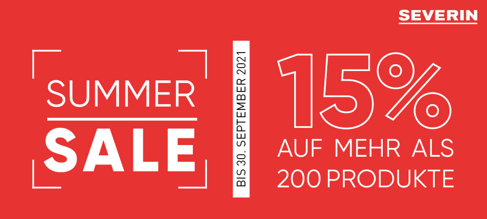 Summer Sale bei SEVERIN