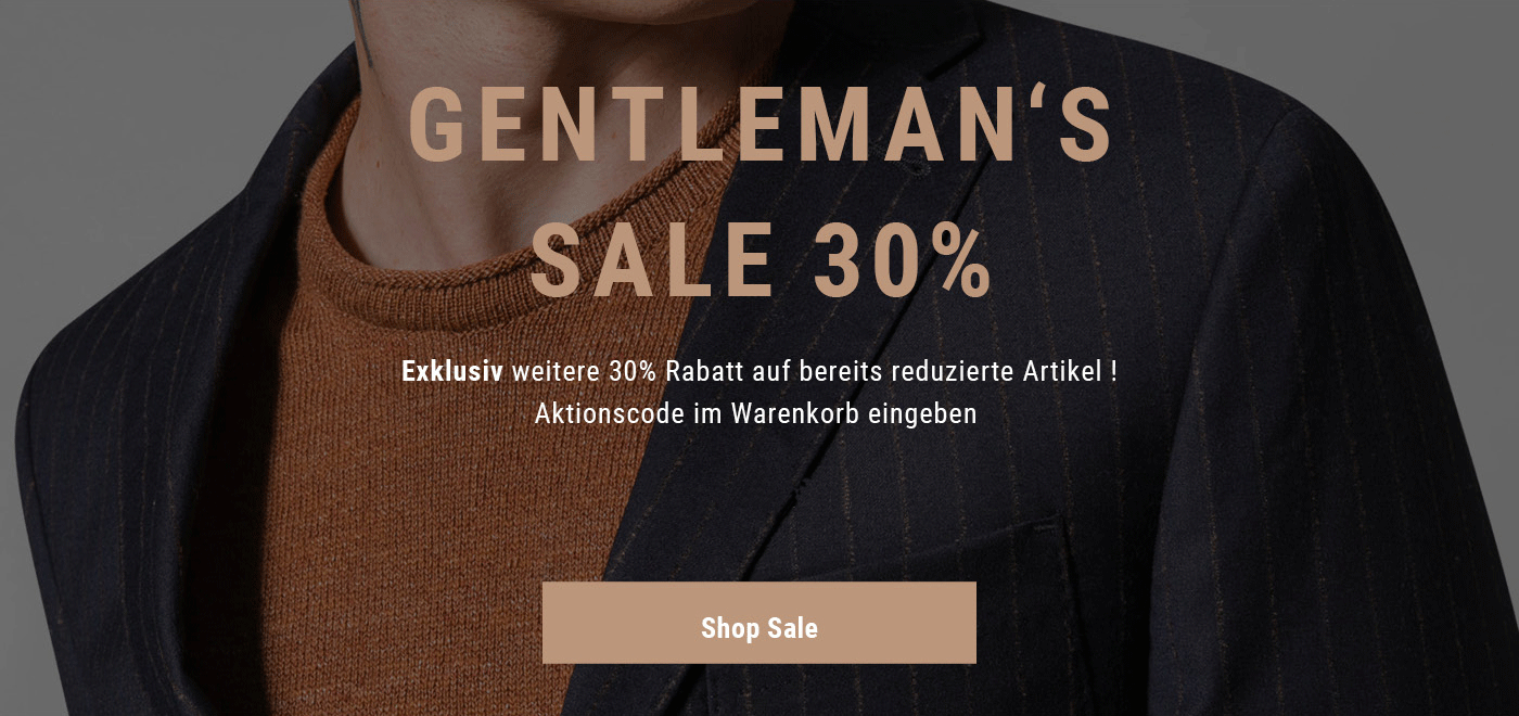 Gentleman Sale bei Baldessarini