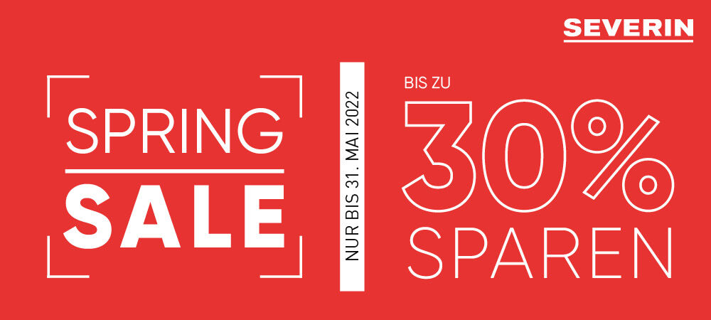 Spring Sale bei SEVERIN