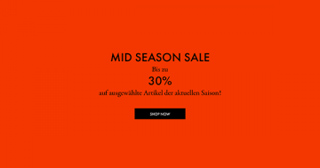 Midseasonsale bei Pierre Cardin