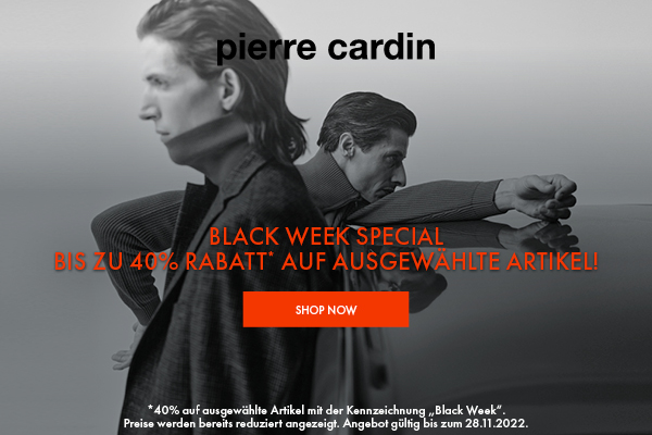 Black Week Special bei Pierre Cardin