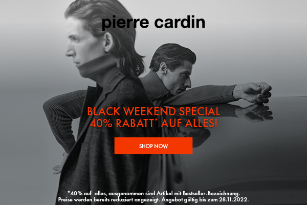Black Weekend Special bei Pierre Cardin