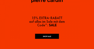 Rabatt-Aktion bei Pierre Cardin