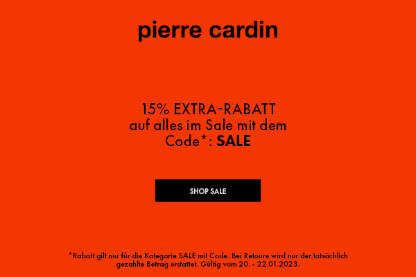 Rabatt-Aktion bei Pierre Cardin