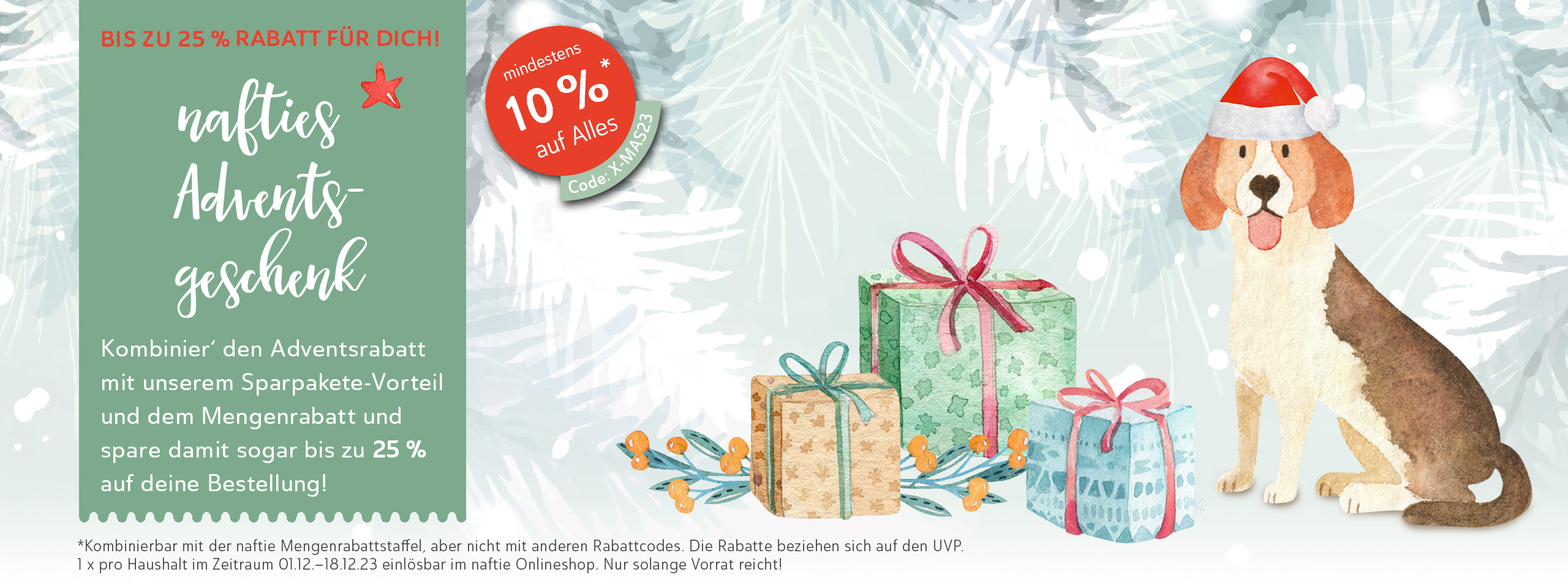 Weihnachtsaktion bei naftie