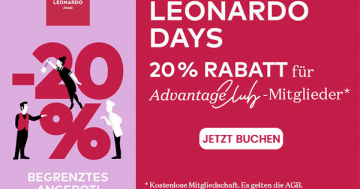 Rabatt-Aktion bei Leonardo-Hotels