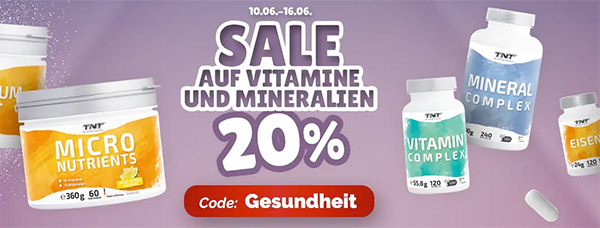 Rabatt-Aktion bei TNT-Supplements