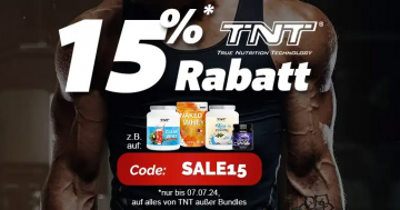 Rabatt-Aktion bei TNT-Supplements