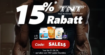 Rabatt-Aktion bei TNT-Supplements