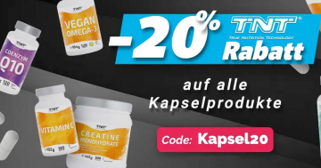 Rabatt-Aktion bei TNT-Supplements