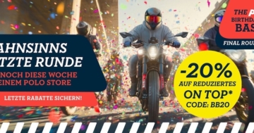 Rabatt-Aktion bei POLO-Motorrad