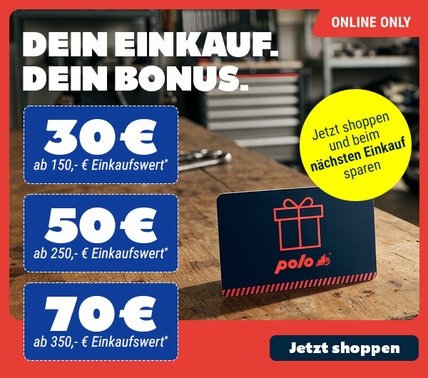 Rabatt-Aktion bei POLO-Motorrad