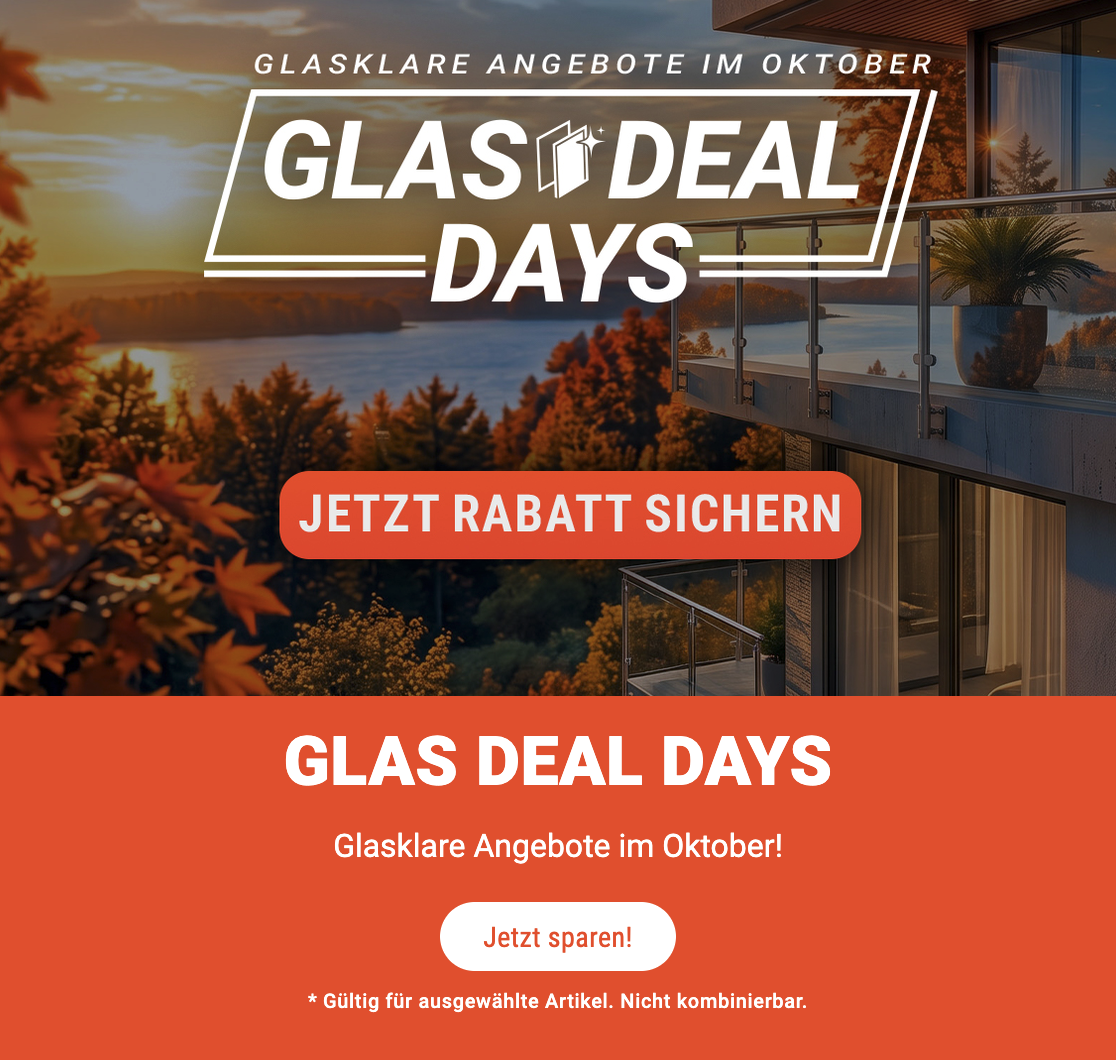 Rabatt-Aktion bei Glasprofi24